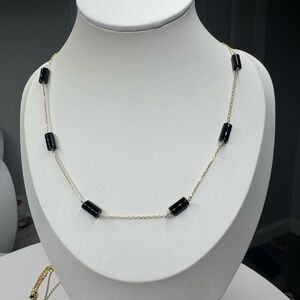 Elegant Black and Gold Necklace